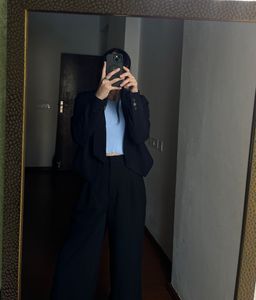 VERO MODA Black Open Front Crop Blazer