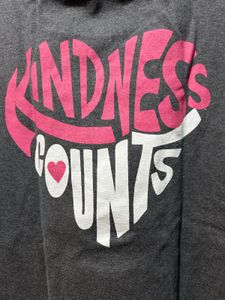Gray T-shirt with Pink Heart