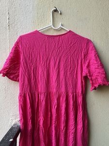 Pink Embroidered Dress/kurta