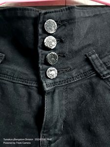 High Waist Black Jeans Girls