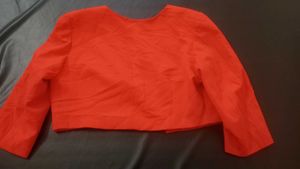 Red Crop Blazer