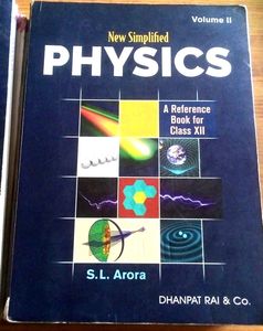 S.L Arora Physics Class 12 Both Volumes.