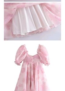 Urbanic Pink Puff Sleeve Mini Dress