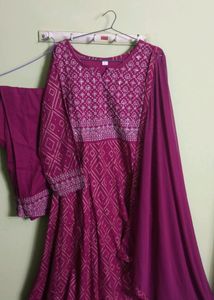 New/Unused  Jaipuri Anarkali Full Set
