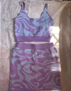 Cute Zebra Print Two-Piece Set