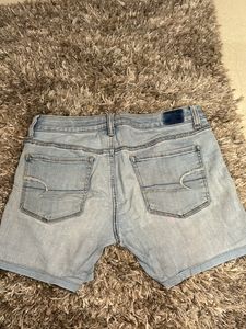 Light Blue Denim Shorts