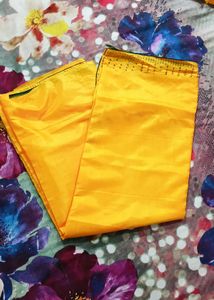 Yellow Embellished Saree