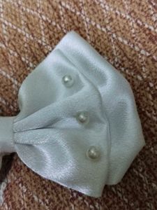 White Pearl Hair Bow