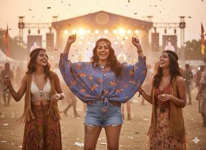 🦋 Statement Sleeves!Oversized Floral Batwing Top