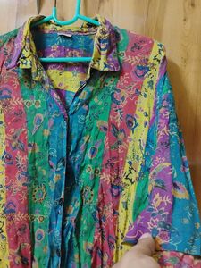 Multi Color translucent Shirt For Women