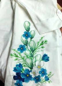 Floral White Top