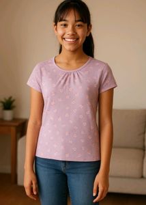 Cute Girls Floral T-Shirt