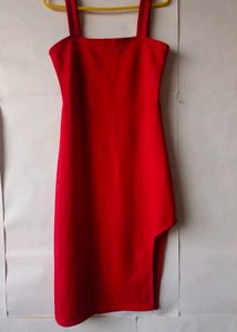 Hot Red bodycon Trendy thigh cutout dress! 🎀💯