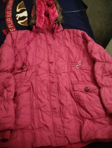 Woolen Jacket With Cap