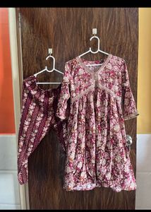 32 Bust Nayra Cut Kurta Set For Women