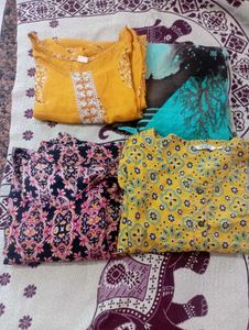 Four Cotton Kurtis For Sale Rs 50 Each