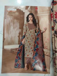 &#34;Elegant Floral Suit by Mayur Creation Material