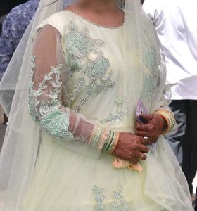 Green Gown With full Flare