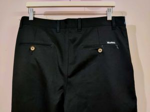 unisex black cotton chinos straight fit pant