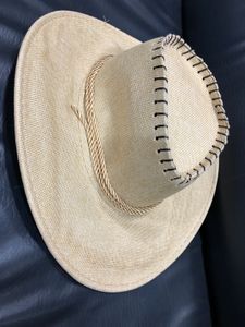 Straw Cowboy Hat with Chin Strap