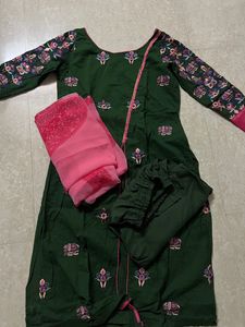 Dark green dress
