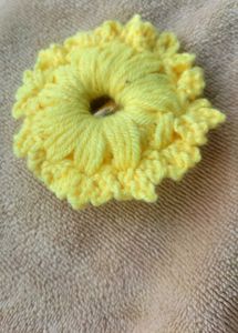 Yarn Clip Set Of 3 Yellow White Blue