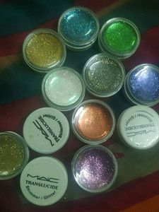 Combo Of MAC Shimmer Glitter 12 Shades.