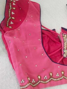 front dark Rose pink, back light pink