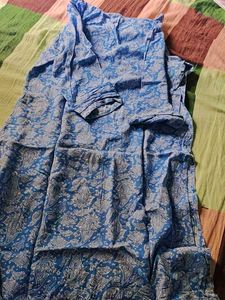 Blue Paisley Dress