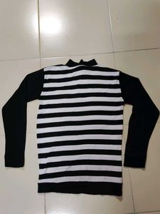 Striped Black &amp; White Sweater