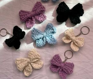 Crochet Bow Keychain