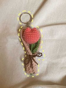 Crochet Flower Bouquet Keychains