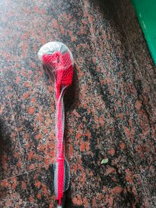 Red Toilet Bowl Brush - New 2 In 1 Model