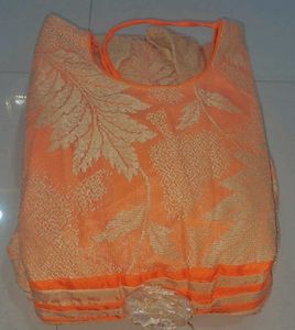 Elegant orange Ethnic Gown