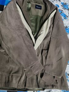 Men Light Brown Casual Bonber Jacket