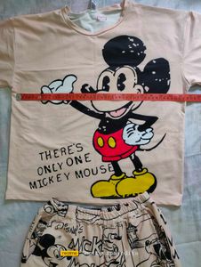 Micky Mouse Print Coord Set