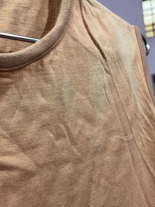 Peach Sleeveless Dress