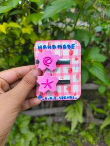 Handmade Clay Hair Clips