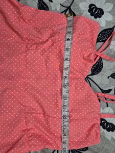 Polka Dot Peplum Top