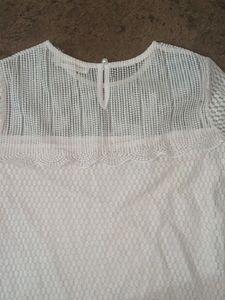 Reversible Skirt With White Party Wear Top