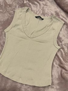 Sleeveless V-Neck Top