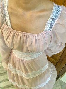 Imported  Coquette Pink Dress