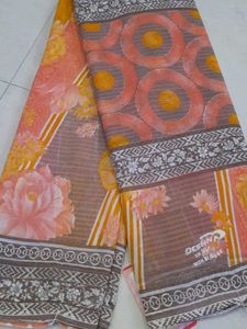 Elegant Floral Saree