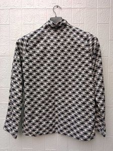 New With Tag Korean Cute Houndstooth Blouse