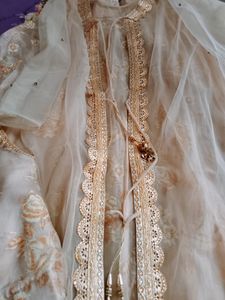 Lehenga With Net Full Sleeve Jacket And Blouse