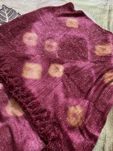 maroon shimmery stole