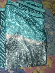 Crape Saree With New Blouse Free Size