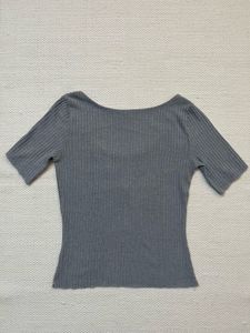 Basic Ribbed Knit Top Size XS