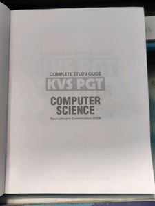 Complete Study Guide KVS PGT Computer Science