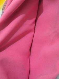 Pink Floral Embroidered Saree